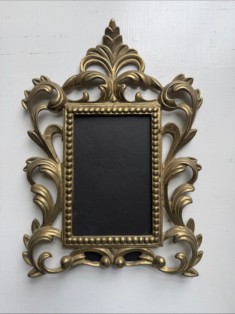 Vintage Brass Ornate Picture Frame - 4x6